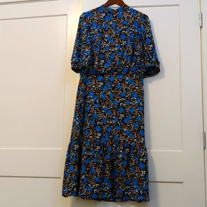 J Crew Blue floral dress